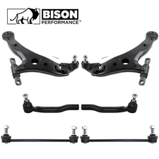 Bison Performance 6pc Front Control Arm Sway Bar Tie Rod Kit For Avalon Camry