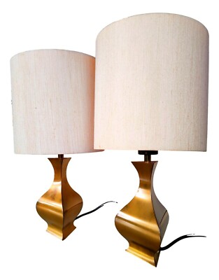 Pair Of Table Lamps High Society Design Montagna Grillo Tonello 70s