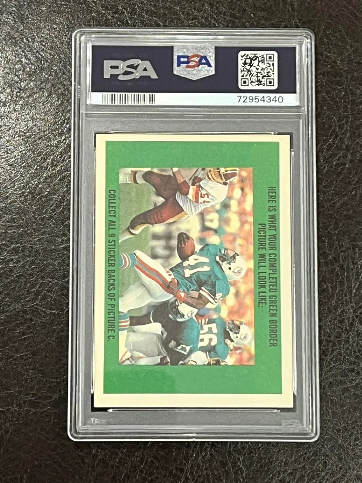 1983 Topps Franco Harris Sticker Insert #15 PSA 9 MINT!! TOUGH!! HOF Steelers - Image 2 of 2