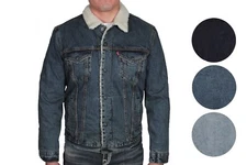 Levi's Mens Type III Sherpa Denim Trucker Jacket