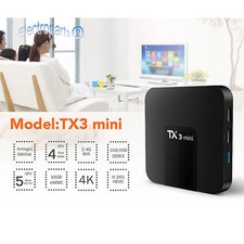 TX3 mini 4K S905W Quad Core CPU Android 7.1 TV 2.4GHz WiFi HD Media 2GB 16GB