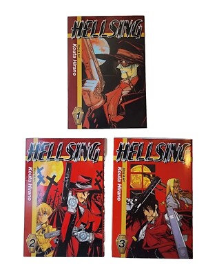 Hellsing manga  vol. 1-3 Kohta Hirano Dark Horse 2003 English