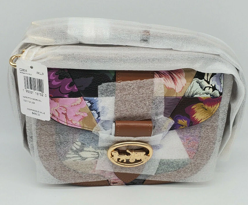 NWT New Coach x Kaffe Fassett Georgie Saddle Bag C2804 | eBay