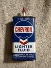 Scarce Chevron Lighter Fluid Gas Oil Can