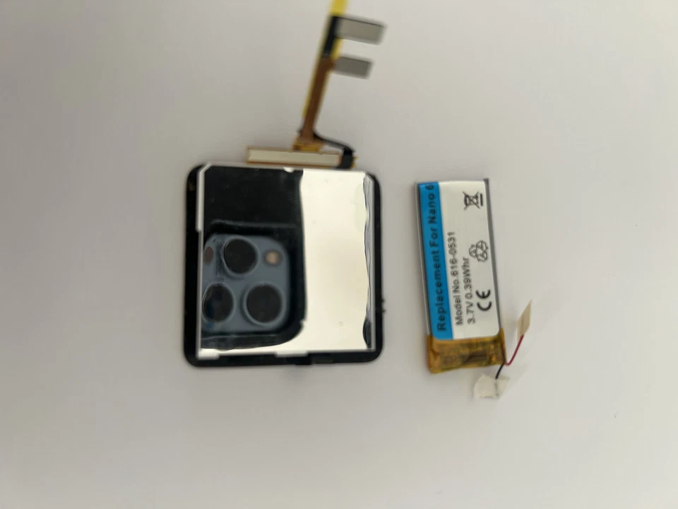 LCD Screen for Apple iPod Nano 6th Gen Inner Display OEM Replacement and battery - Image 2 of 2