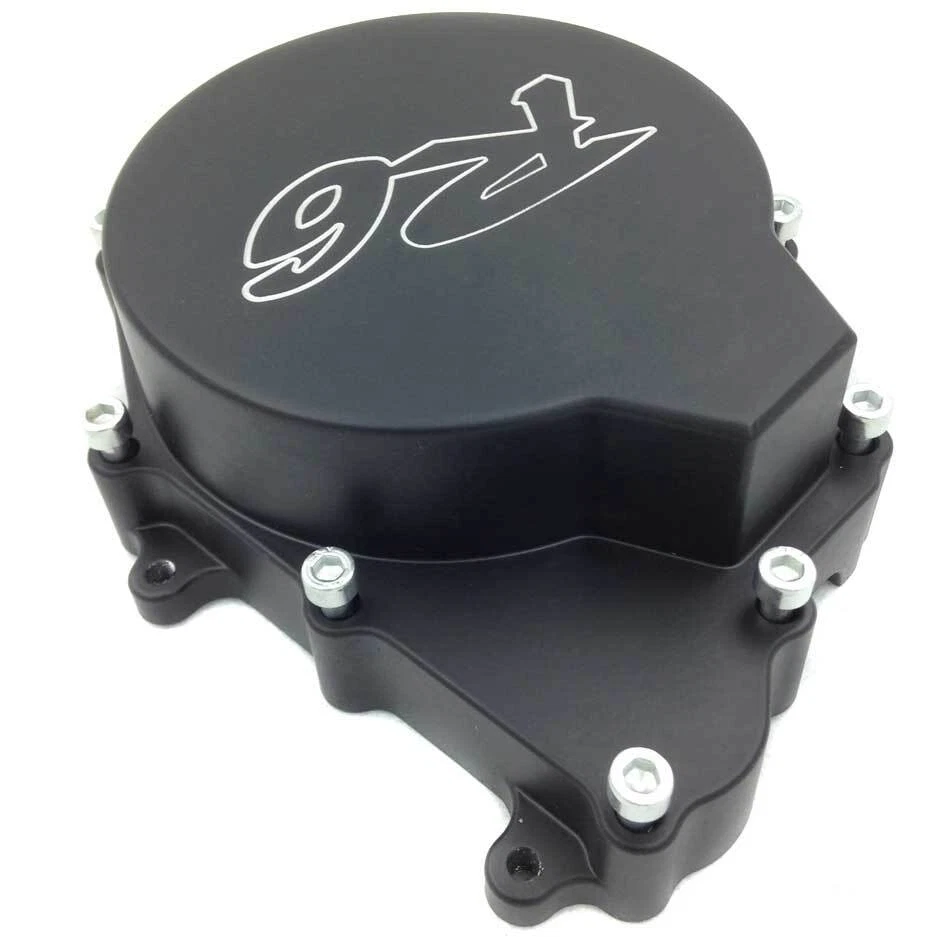 Motorcycle Left Side Stator Engine Cover For 2003-2009 2006 Yamaha YZF-R6S Black - Image 4 of 4