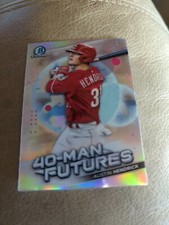 Austin Hendrick 2021 Bowman Chrome 40-Man Futures Refractor #FMF-24 Reds 