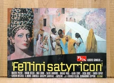 FELLINI SATYRICON fotobusta poster Capucine Salvo Randone Petronio Arbitro CM35