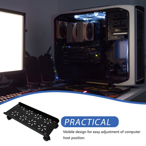 Computer-Tower-Halter, CPU-Ständer mit Rollen, beweglicher CPU-Halter, - Bild 11 von 12