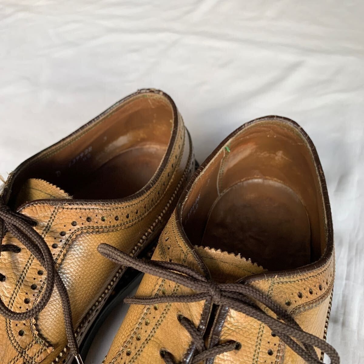 FLORSHEIM IMPERIAL KENMUIR 80s Men's Dress Shoes Size 10D Golden