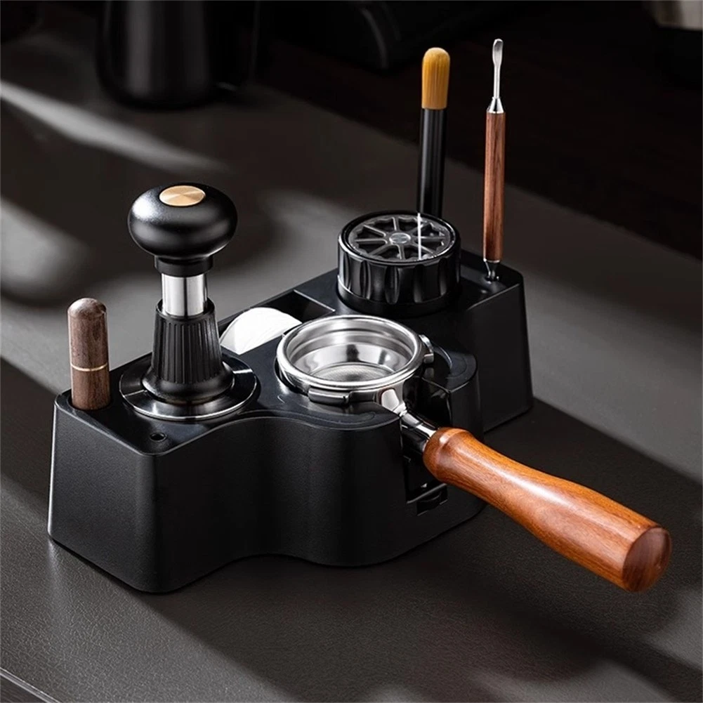 Espresso Tamper Mat with Storage for Essential Accessories for Brewing Coffee