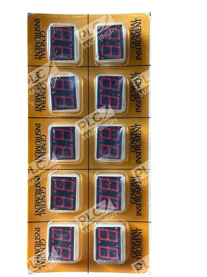 General Instrument MAN6710 004D Red LED 7-Segment Display Pack of 10 - Image 3 of 4