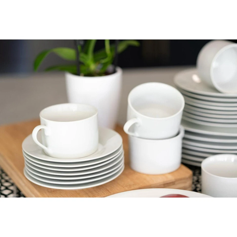 10 STRAWBERRY STREET ROUND 45-PIECE DINNERWARE SET - WHITE - Image 3 of 4