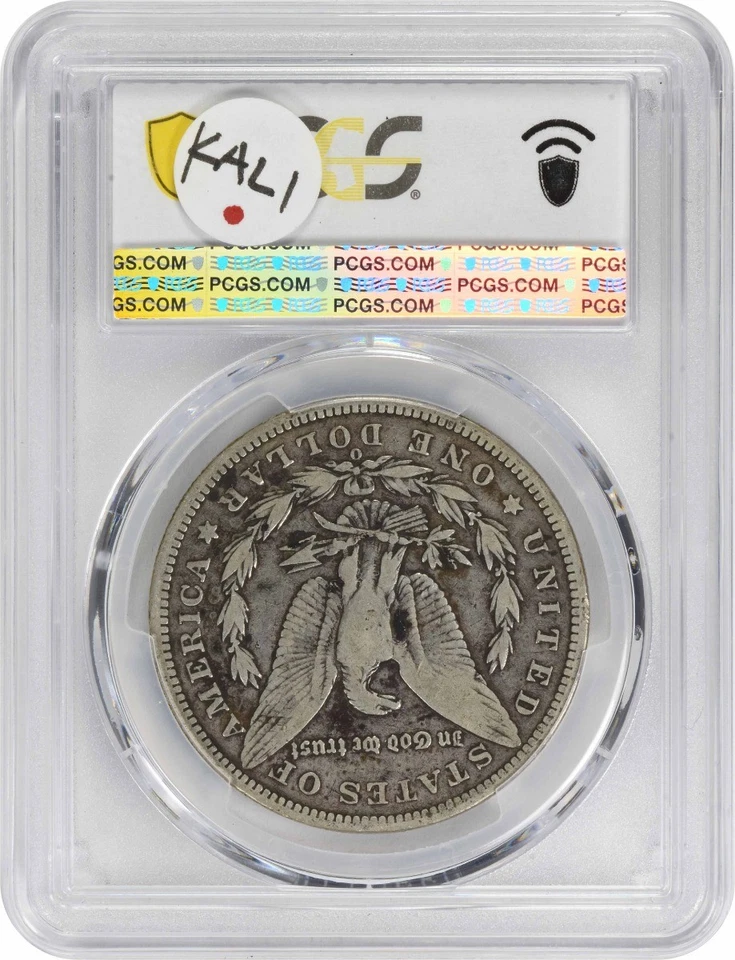 1895-O Morgan Silver Dollar VG10 PCGS - Image 2 of 2