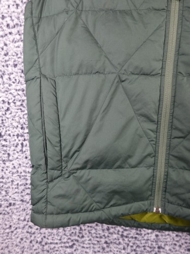 REI Down Filled Puffer Vest Mens Size S Forest Green Exterior Full Zip - Picture 5 of 12