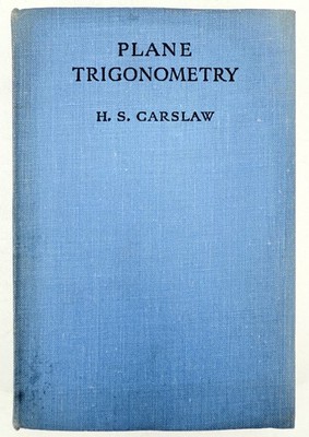 Plane Trigonometry By H. S. Carslaw (Hardcover, 1948)