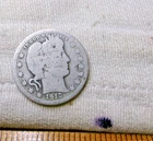 1912 P SILVER BARBER QUARTER