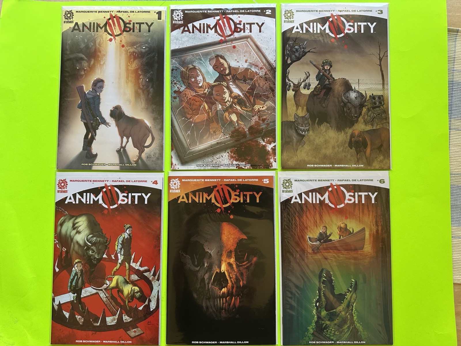 Animosity (2016) Aftershock Comic Book Set 1-6 Marguerite Bennett NM ...