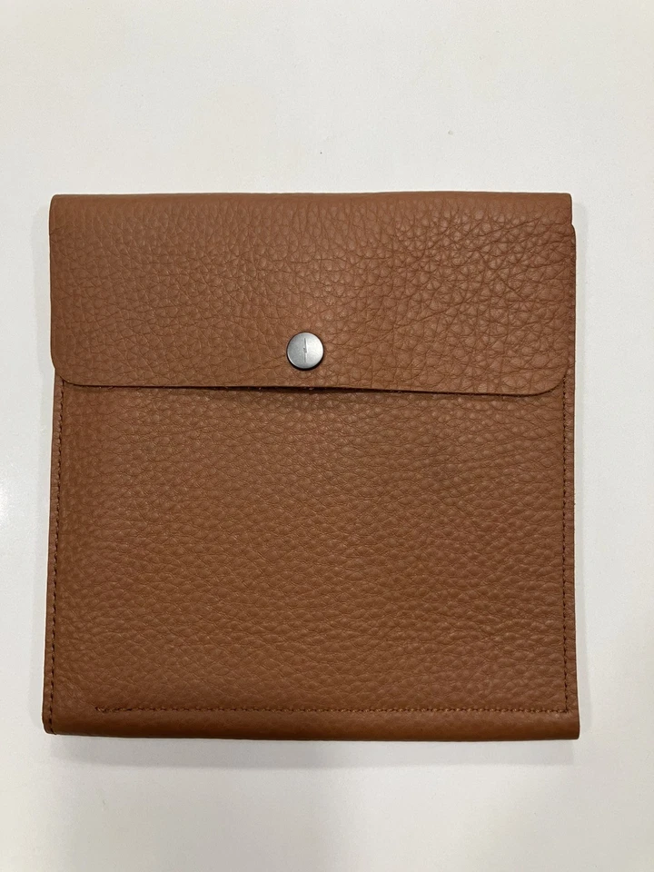 Shinola 棕色皮革收纳袋/手拿包 *停产* 罕见 — 第 2/4 张图片