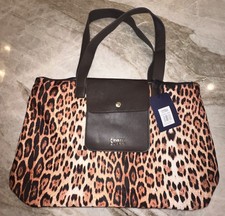 NWT Cavalli Class Large Tote Bag In Leopard