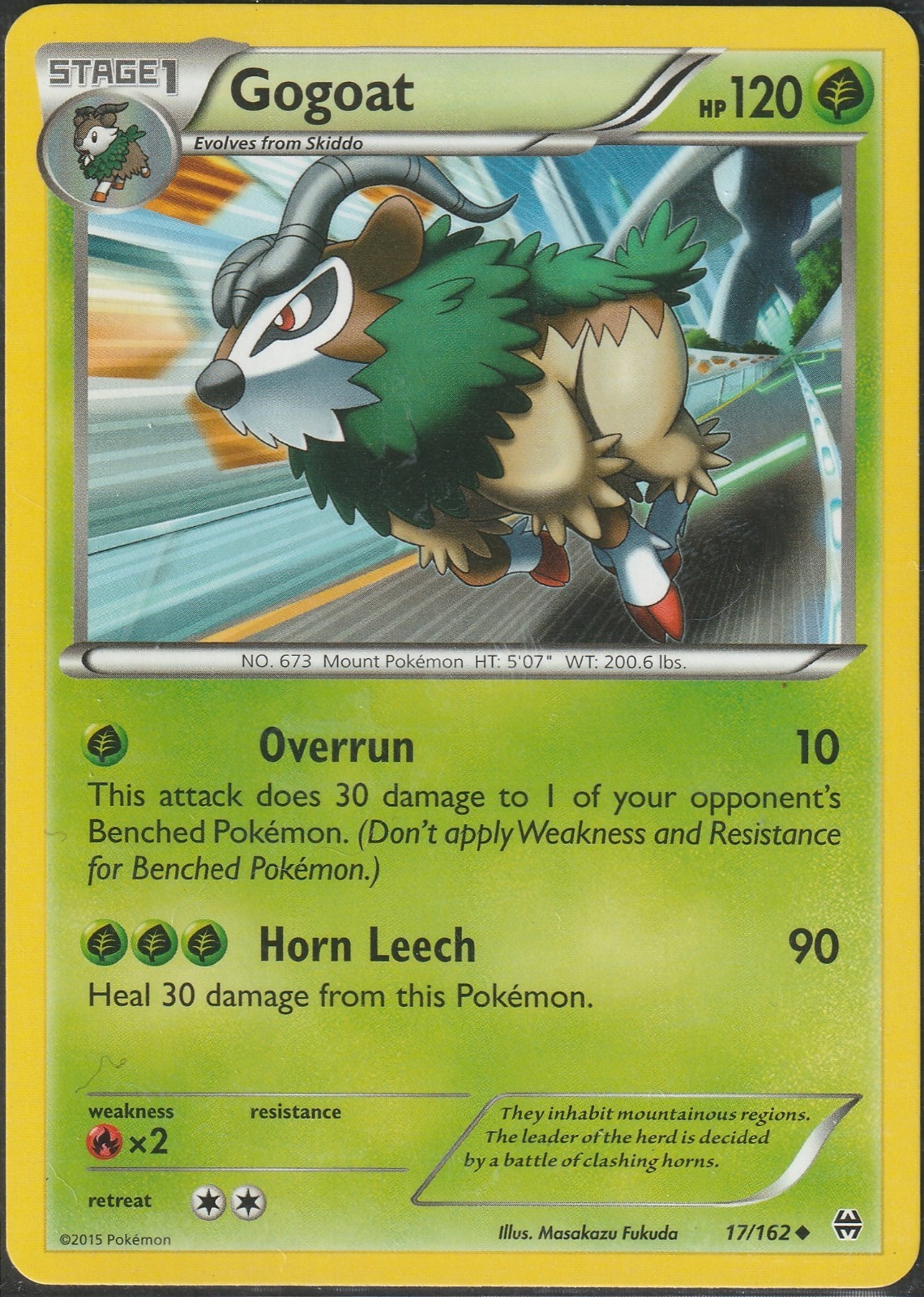 Pokemon TCG XY - BREAKthrough Gogoat 17/162