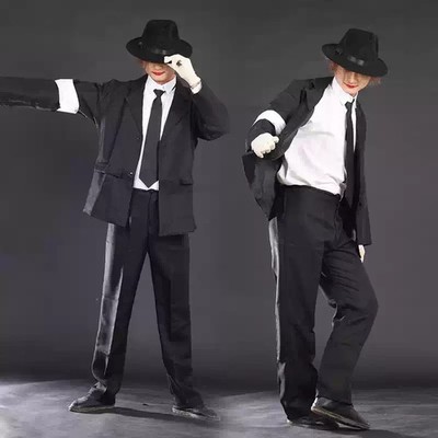 Tap dance MJ moonwalk jazz Cosplay costume Michael Jackson performance costume