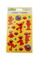 Vintage Sealed 1999 American Greetings Sesame Street Elmo Stickers - 2 sheets