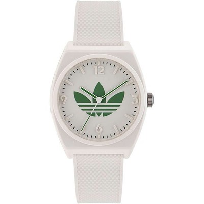 Adidas Street Project One Aost23047 Silicone White Logo Watch