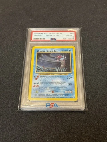 PSA 8 Shining Gyarados 65/64 WOTC Neo Revelation Holo NM-MT