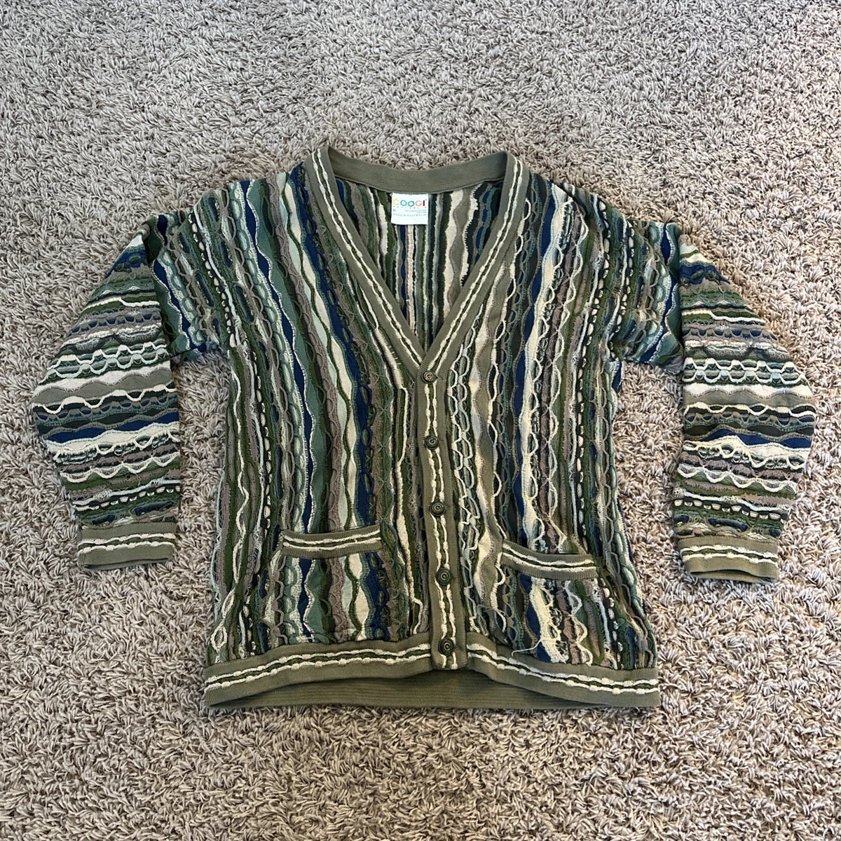coogi カーディガン sizeS 中古・古着通販】COOGI (クージー) ニットカーディガン マルチカラー