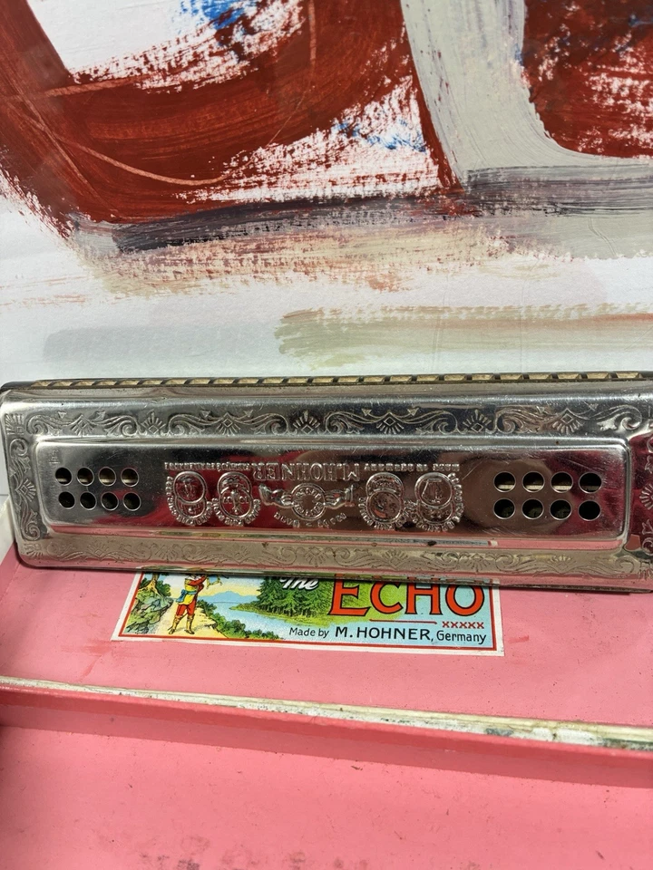 Arpa eco armónica M. Hohner de colección 56/96 M 2 B/F Alemania casi nueva con caja rara Foto 4 de 4