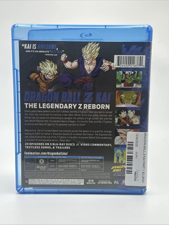 Dragon Ball Z Kai: The Final Chapters Part One (Blu-ray Disc, 2017, 3-Disc Set) Foto 2 de 2