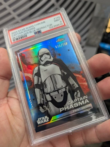 2024 Chrome Star Wars Skywalker Blue Refractor/150 Captain Phasma 🚨PSA 9 POP 1