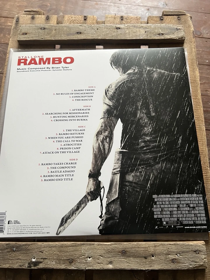 OST- Rambo (Soundtrack), ltd to 500, dlp transp/red splatter, nm/nm-ww sold out - Bild 2 von 4