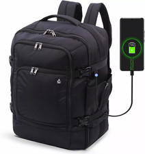 Large Backpack Breathable Padded School Work Business Rucksack Bag w Charge Port