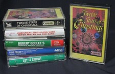 6 Christmas Music Cassettes Lot Crosby Mitch Miller Robert Goulet Twelve Stars