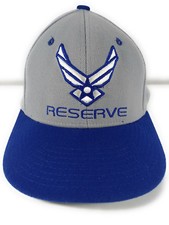 Air Force Reserve Hat Cap Blue/Gray M/L Made in USA AFR