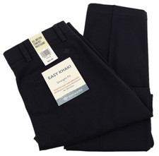 DOCKERS Easy Khaki Navy Blue Straight Fit Cotton Flat Front Chino Pant 32 30 NWT