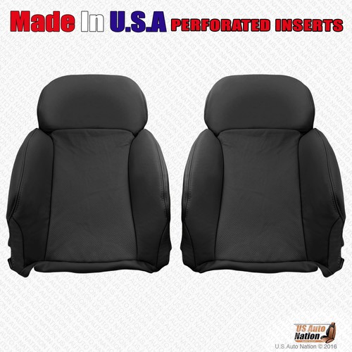 2007 to 2011 FITS Lexus GS350 Driver Passenger Perforated Leather Cover Black - Picture 7 of 14