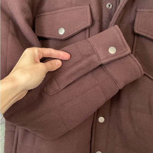 Grays Peak Outdoorrs Walnut Brown Flannel Quilted Puffer Trucker Jacket Size M - Bild 6 von 10