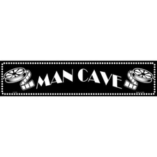 Man Cave Home Theater Metal Street Sign Plaque for Home Door Garage Wall