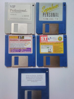 Atari ST Software Bundle inc VIP professional & Superbase Disks only ...