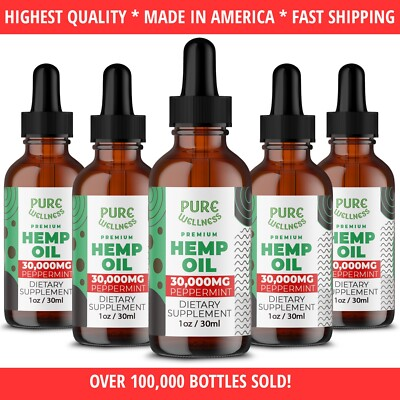 #ad #ad Strong Hemp Oil 5 Pack Made In USA Sleep Pain Relax Wellness Works Fast $19.29