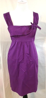 purple empire waist dress
