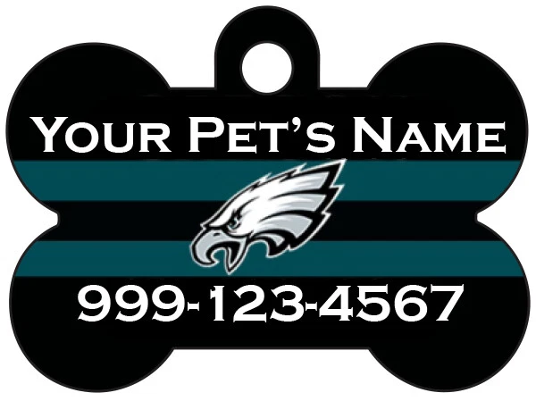 Philadelphia Eagles Pet Id Dog Tag Personalized for Your Pet