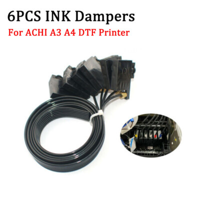 6pcs UV Ink Damper Ink Sac & Tube for ACHI A3 /A4 / DTF Printer UV Printer
