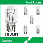 5 x Genuine LUCAS LLB580 Capless Wedge Bulbs 21W/5W DRL