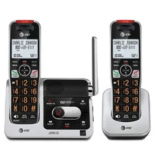 AT&T BL102-2 DECT 6.0 2-Handset Cordless Phone for Home with Answering Machin...
