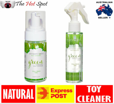 Natural Organic Sex Toy Cleaner Green Tea Tree Intimate Earth Silicone  Plastic | eBay Australia