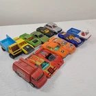 Vintage Matchbox Lesney Hotwheels Corgi Junior car set 13 trucks 1970s diecast